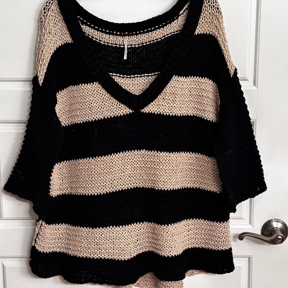 Free People Park Slope Knit Sweater Size L